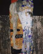 Gustav Klimt kvinnans tre aldrar oil on canvas